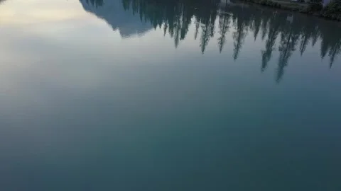 Banff Row River Stock Footage 255672678