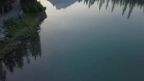 Banff Row River Stock Footage 255672774