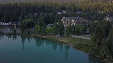 Banff Row River Stock Footage 255673172
