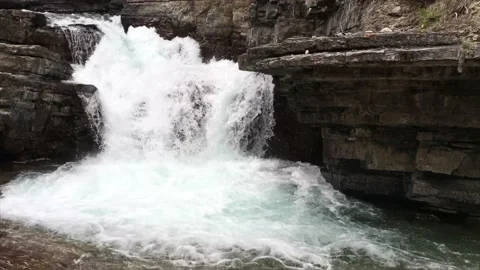 Banff Waterfall Stock Footage 206152864