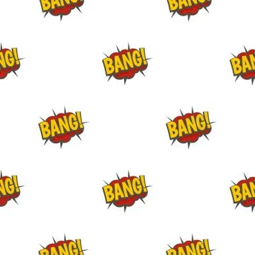 Bang, comic book explosion pattern seamless Stock Illustration