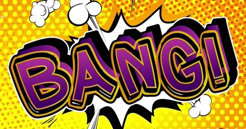 Bang! comic book word. 4k animation Stock Footage 150192243