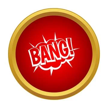 Bang comic speech bubble pop art icon Stock Illustration
