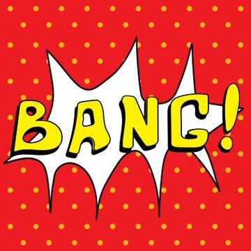 Bang ! Comic Speech Buble, Cartoon Stock Illustration
