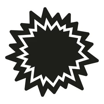 Bang explosion comic speech bubble icon Stock Illustration