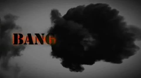 Bang in explosion Stock Footage 10735768