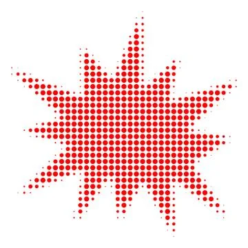 Bang Halftone Icon Illustrazione stock