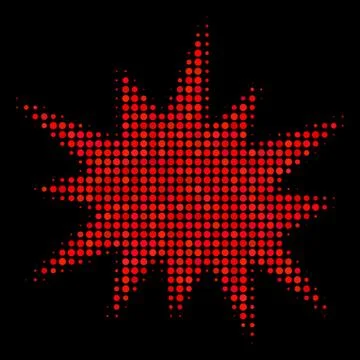 Bang Halftone Icon Illustrazione stock