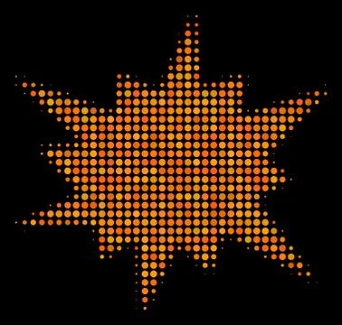 Bang Halftone Icon Stock Illustration