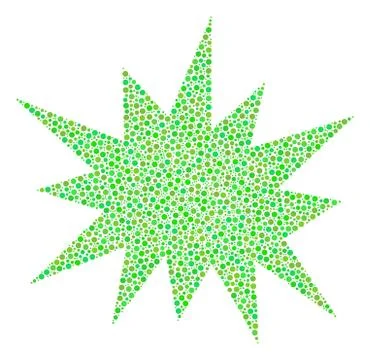 Bang Mosaic of Dots Stock Illustration