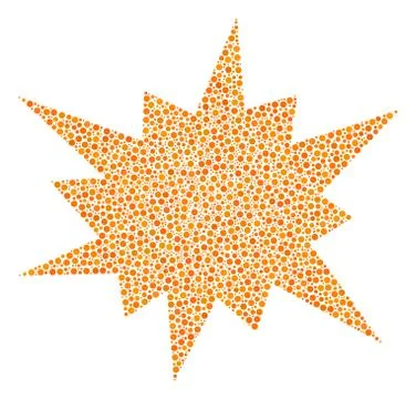 Bang Mosaic of Dots イラスト素材