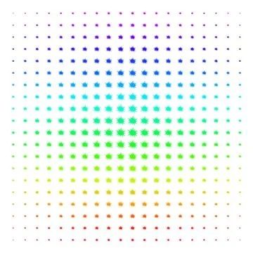 Bang Shape halftone Spectral effect Stock Illustration