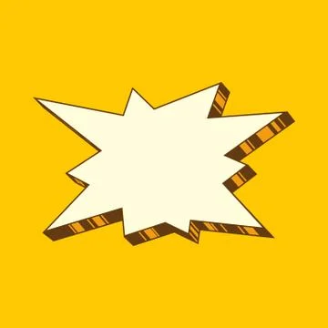 Bang speech bubble comic sign Stockillustratie