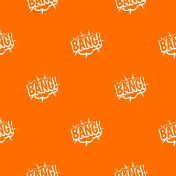 Bang, speech bubble explosion pattern seamless Stock Illustration