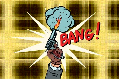 Bang the starting gun Stock Illustration