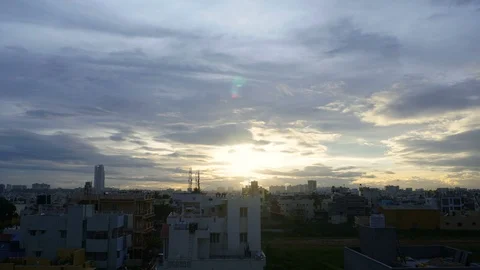 Bangalore Evenings Stock Footage 112238384