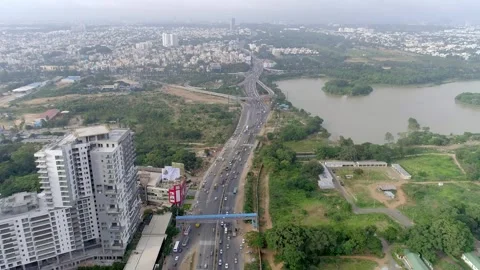 Bangalore Hebbal Airport Road | Stock Video | Pond5