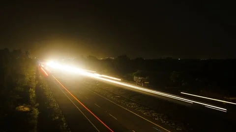 Bangalore Highway Stock Footage 112238700
