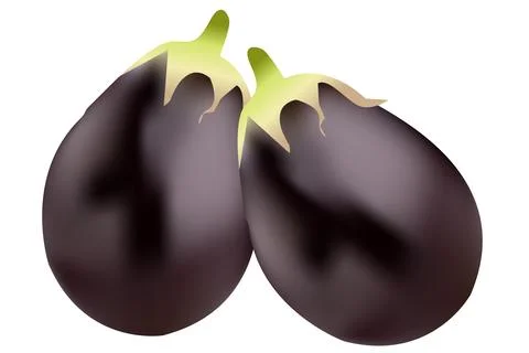 Bangan vegetable vector design on white background Stock Illustration