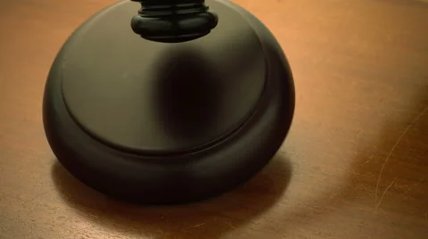 Banging gavel on block Stock Footage 55558348