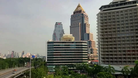 Bangkog Skyline Sub 03 Stock Footage 135555379