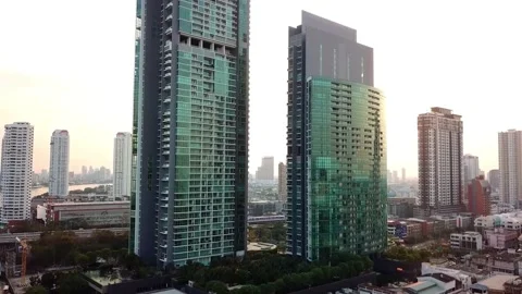 Bangkog Skyline Sub 13 Stock Footage 135554167