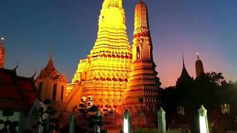 Bangkog Skyline Sub 20 Stock Footage 135554407