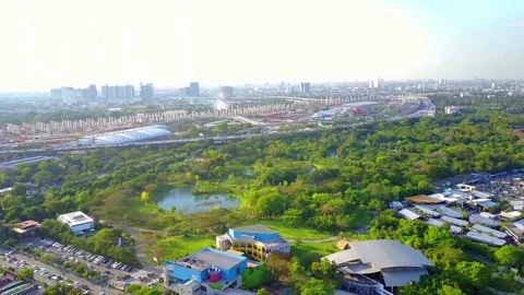 Bangkog Skyline Sub 24 Stock Footage 135554544