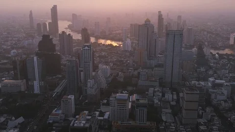 Bangkok Air Pollution Stock-Footage 104300969