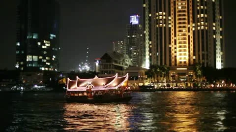Bangkok boat Stock Footage