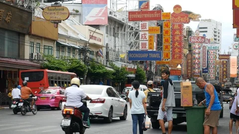 Bangkok Chinatown Video stock 107531961