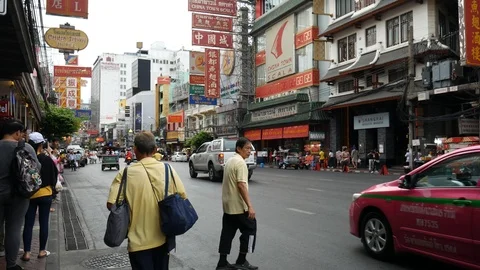 Bangkok Chinatown Video stock 107532905