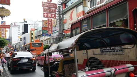Bangkok Chinatown Video stock 107532969