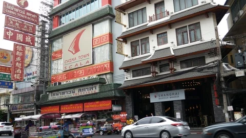 Bangkok Chinatown Video stock 107533541