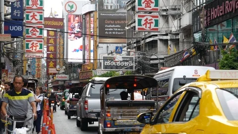 Bangkok Chinatown Video stock 107533768