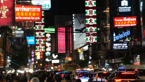 Bangkok Chinatown Stockbeeldmateriaal 334123637