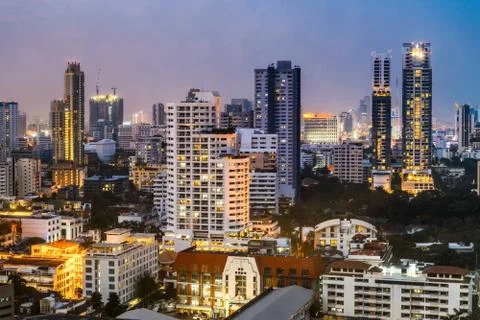 Bangkok cityscape Stock Photos