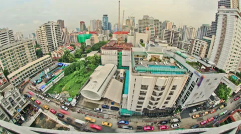 Bangkok Cityscape Time Lapse Video stock 31849026
