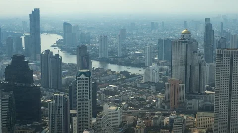 Bangkok cityscape Time lapse Video stock 99510778