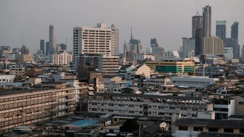 Bangkok cityscape timelapse 库存影片 88950378