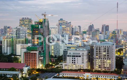 Bangkok downtown Stock Photos