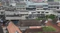 Bangkok downtown, view from Golden Mountain, Wat Saket HD Footage