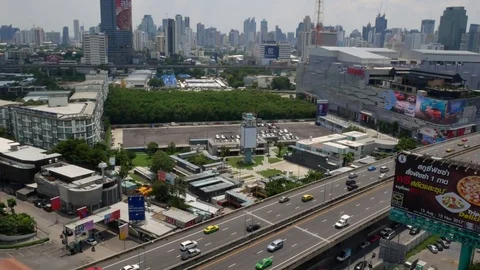 Bangkok Freeway and Traffic Stock Footage 80016667