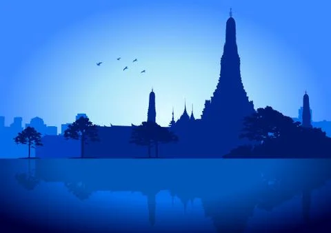 Bangkok Ilustración de archivo