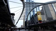 Bangkok Landmark, Bangkok City , Sathorn Bridge Intersection, Hyperlapse Stock Footage