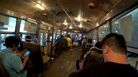 BANGKOK : LOCAL BUS. Stock Footage 94664358