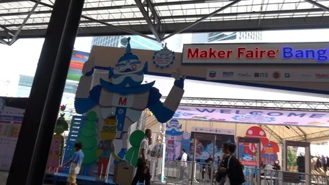Bangkok Maker Faire 2019, 4K Stock Footage