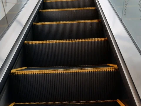 Bangkok Mall Going up an escalator Stock Footage 80541572