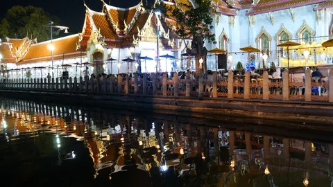 Bangkok Marble Temple Stock-Footage 107920551
