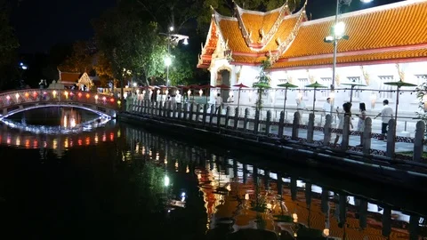 Bangkok Marble Temple 動画素材 107928204